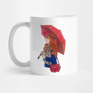 Girl with Umbrella Mug